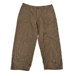 Mountain Hardwear nylon pants Women’s size 10 brown cropped casual